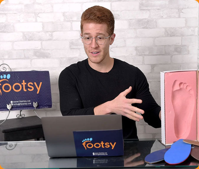 FOOTSY Orthotic the lower cost alternative to traditional Doctors office visit